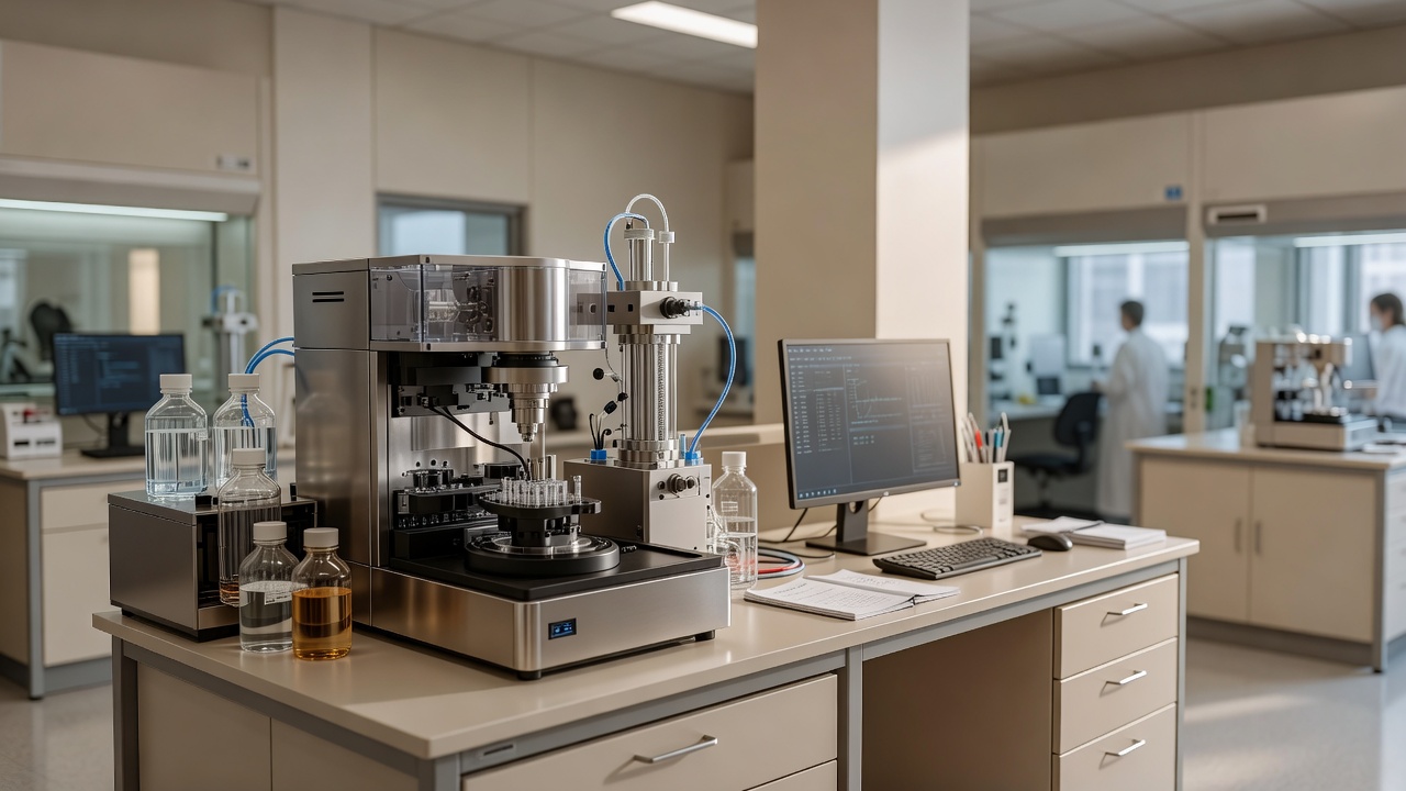 ASY HPLC purity testing bench